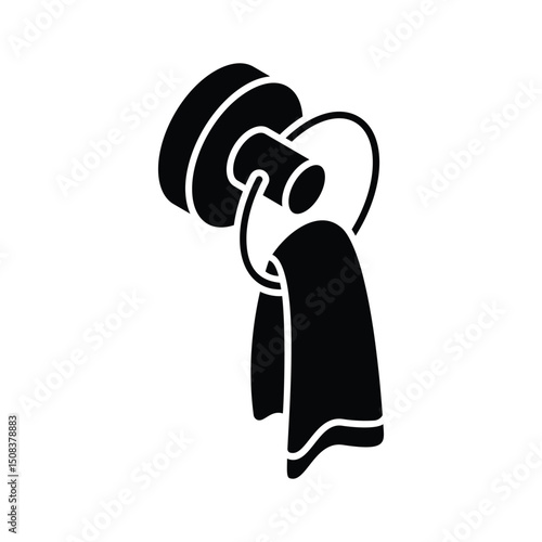 Have a look at this isometric icon of towel stand