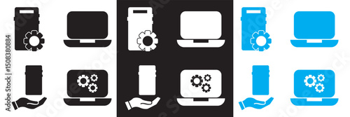 Web and  App desogm icon .  ui ux , user interface icon.  Vector illustration. isolated on white and black background. EPS 10