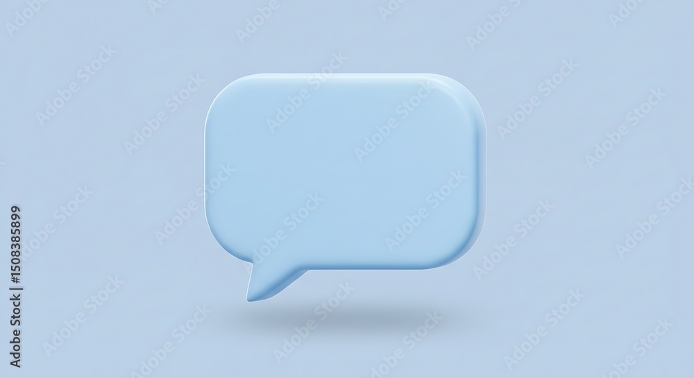 Title Soft Blue Speech Bubble Title Soft Blue Speech Bubble