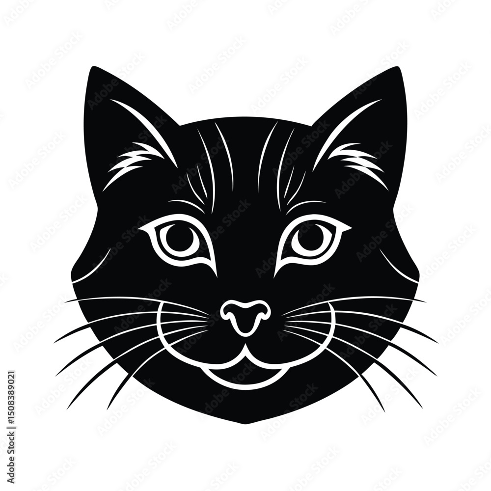 scottish fold cat head icon silhouette on white ba (1).eps scottish fold cat head icon silhouette on white ba (1).eps