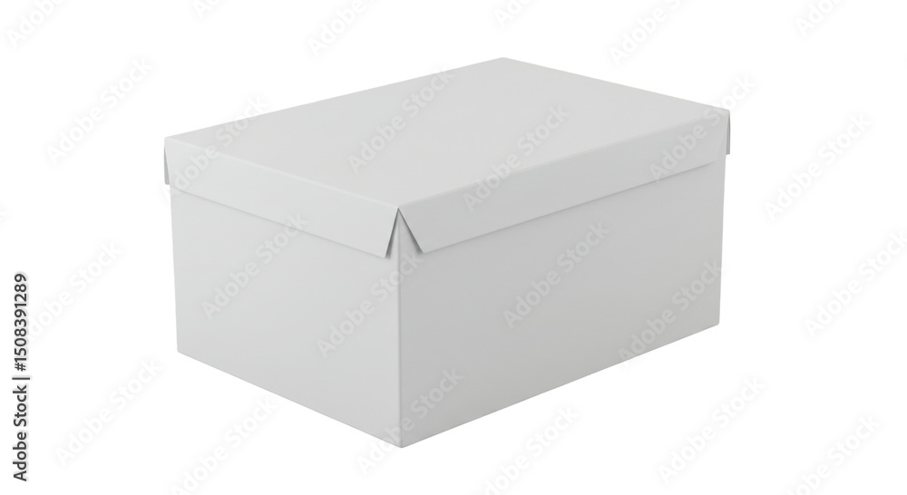 Fototapeta premium White Cardboard Box Mockup, Product Packaging Design