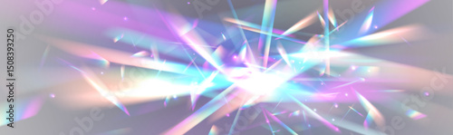 Soft rainbow light overlays with holographic glow add dreamy ambiance. Perfect for backgrounds or overlays. Gentle prism shadows enhance realism.