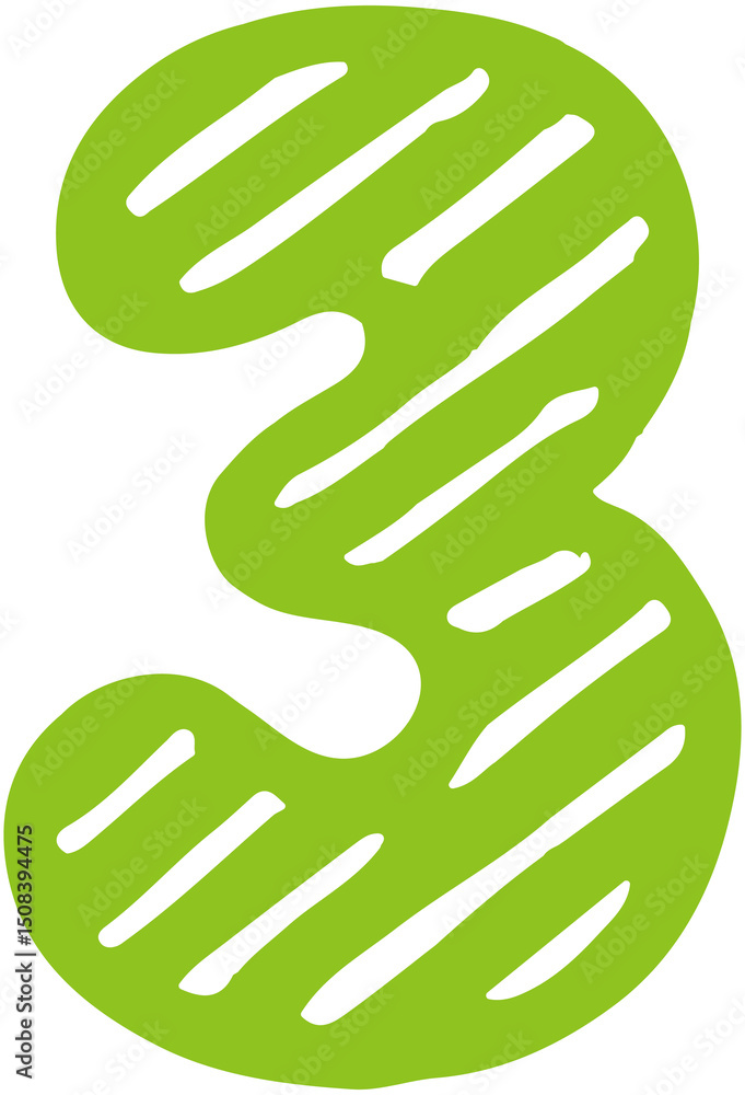 Obraz premium Striped Doodle Number 3 