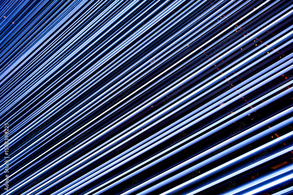 Obraz premium parallel diagonal straight neon lights