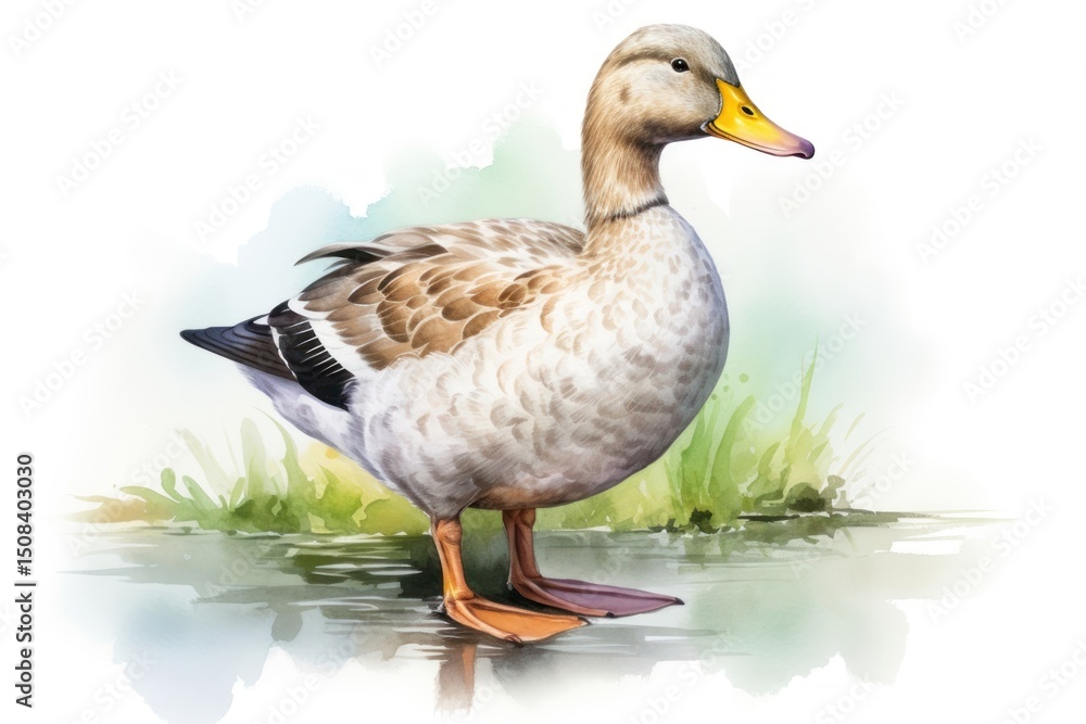 Duck animal goose bird.