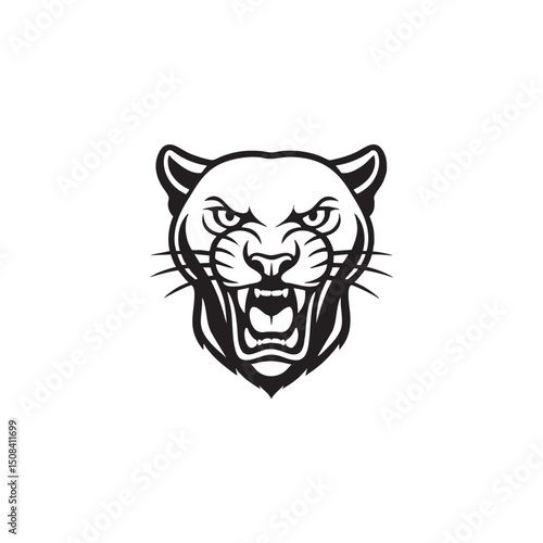 Powerful Panther Head Graphic Design