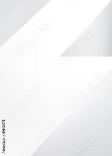 Triangles with white and grey gradient color blur effect pastel background for brochure design