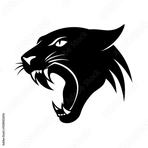 Set of Aggressive Panther Head Vector Illustrations – Mascot, Logo, or Tattoo Design"