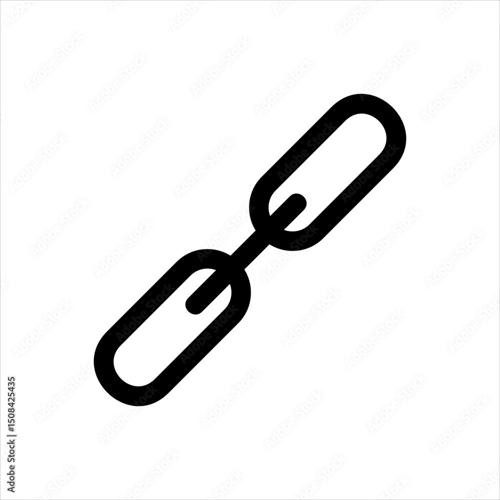 Link icon vector for web, computer and mobile app Link icon vector for web, computer and mobile app