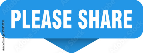 please share sticker. please share sign on transparent background