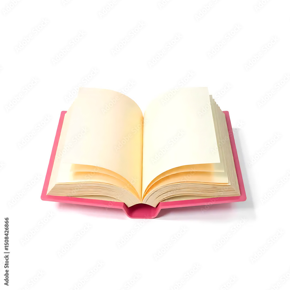3D Open Book in Soft Stylized Style. 3D Open Book in Soft Stylized Style.