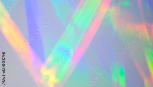 Dusted Holographic Abstract Multicolored Background Overlay, Screen Mode for Vintage Retro Looking, Rainbow Light Leaks Prism Colors, Trend Design Creative Defocused Effect, Blurred Glow Vintage.
