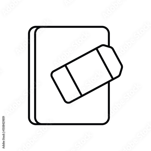 Eraser Vector icon
