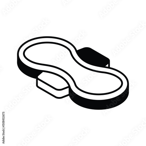 Get this isometric style icon of sanitary pad