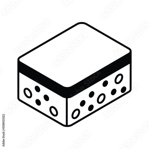 Check out this isometric icon of sponge cleaning tool