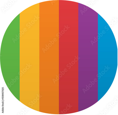 Pride Month Period/Dot (.) Rainbow LGBTQ Icon
