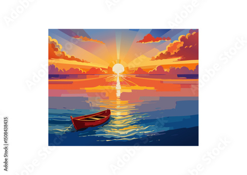The boat became a mirror, reflecting the viewer's own aspirations for freedom and discovery.
The image also evoked a sense of profound peace. There was no turbulence, no storm clouds gathering on the 