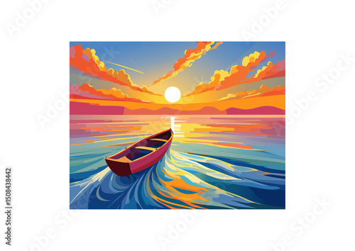 The boat became a mirror, reflecting the viewer's own aspirations for freedom and discovery.
The image also evoked a sense of profound peace. There was no turbulence, no storm clouds gathering on the 
