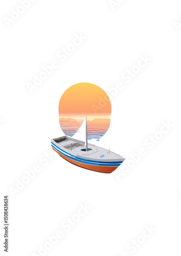 The boat became a mirror, reflecting the viewer's own aspirations for freedom and discovery.
The image also evoked a sense of profound peace. There was no turbulence, no storm clouds gathering on the 
