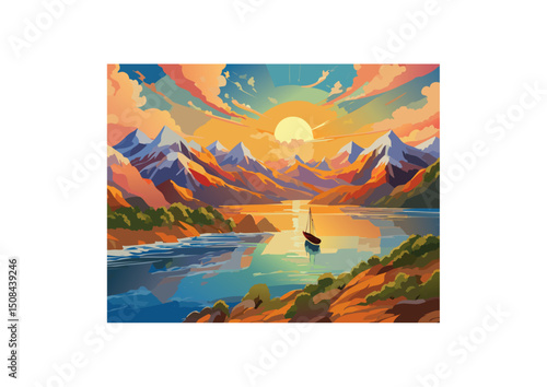 The boat became a mirror, reflecting the viewer's own aspirations for freedom and discovery.
The image also evoked a sense of profound peace. There was no turbulence, no storm clouds gathering on the 