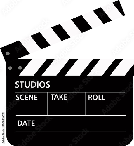 Film Clapperboard Vector Illustration