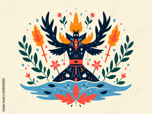 nordic traditions Asatru symbol illustration