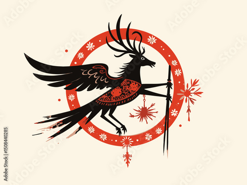 nordic traditions Asatru symbol illustration