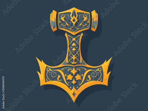 thor hammer symbol illustration