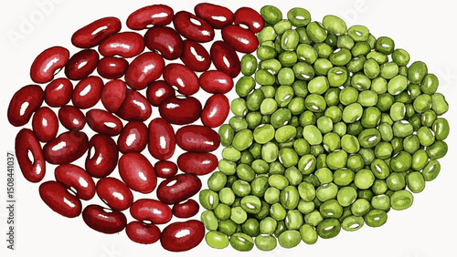 Humble Bowl mixed grains isolated watercolor vector illustration svg