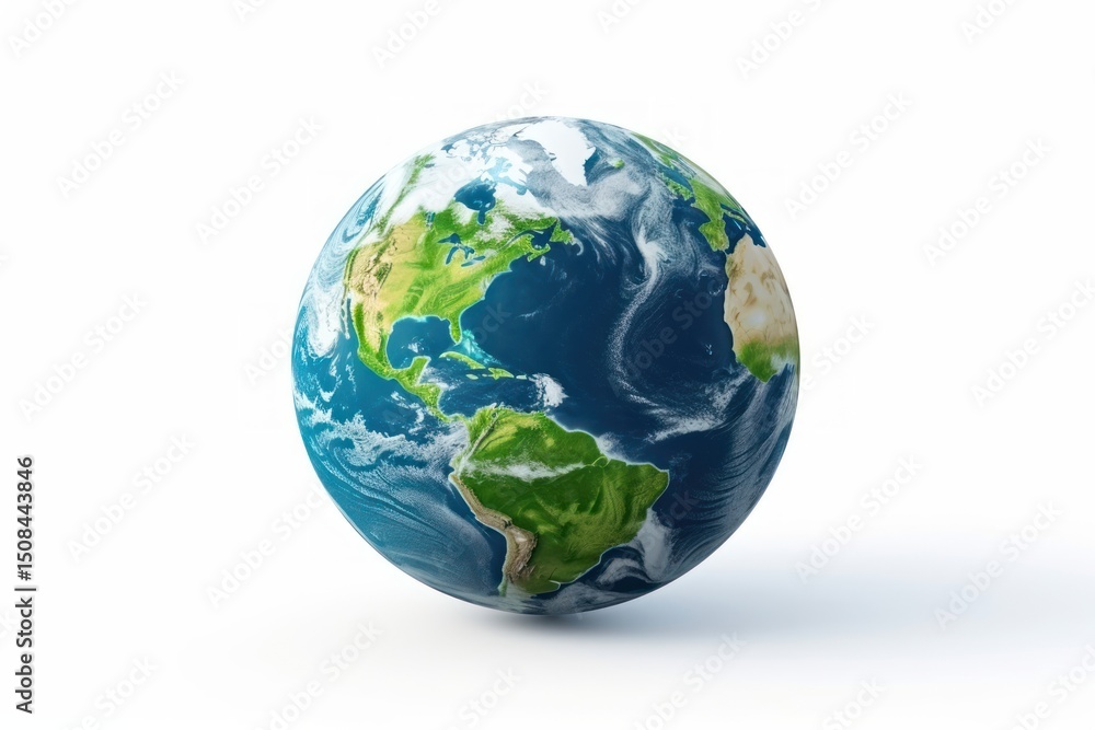 Fototapeta premium Earth sphere planet space.