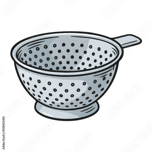 Berry Colander Vector – Small Perforated Bowl for Fruit Washing