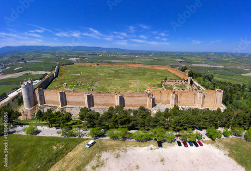 The castle of Lucera, castle located in the municipality of Lucera, in the province of Foggia, southern Italy, dating back to the 13th century.