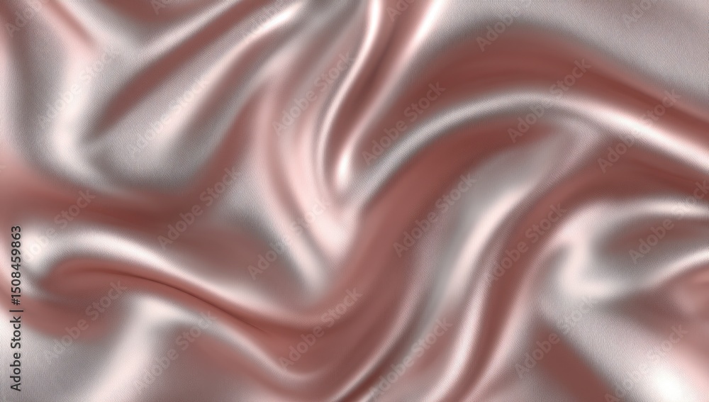 Rose gold satin fabric drapes Rose gold satin fabric drapes