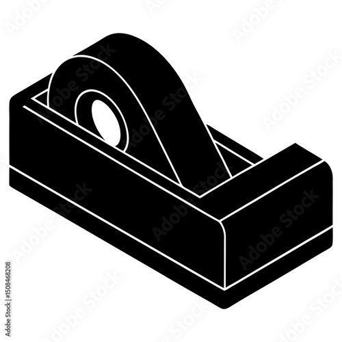 tape dispenser on white background