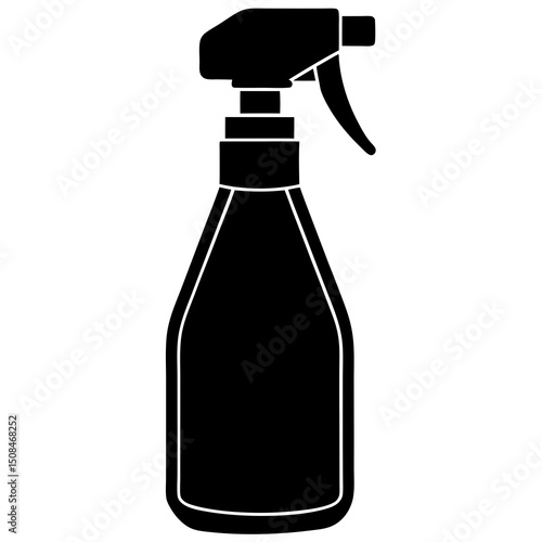 spray bottle vector on white background