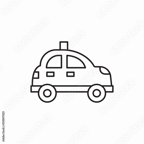 Ambulance emergency medical service icon vector sign