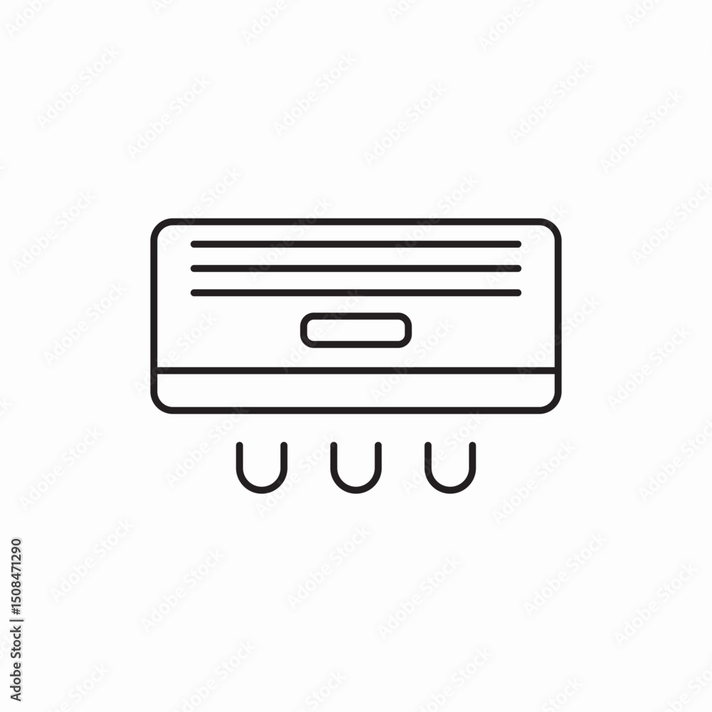 Air conditioning climate control icon vector sign Air conditioning climate control icon vector sign
