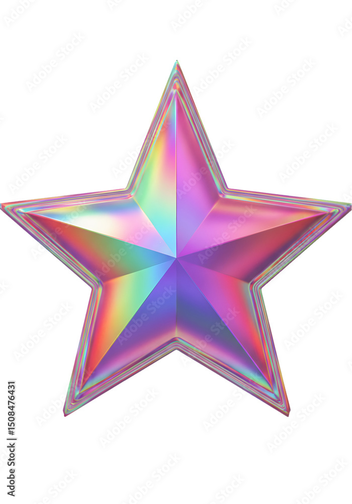 Obraz premium Holographic star graphic (2)
