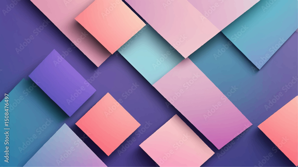 Abstract colorful geometric mosaic pattern with seamless square tiles Abstract colorful geometric mosaic pattern with seamless square tiles