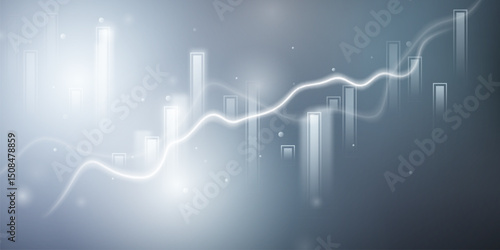 business vector illustration design Stock market charts or Forex trading charts for business and finance ideas.