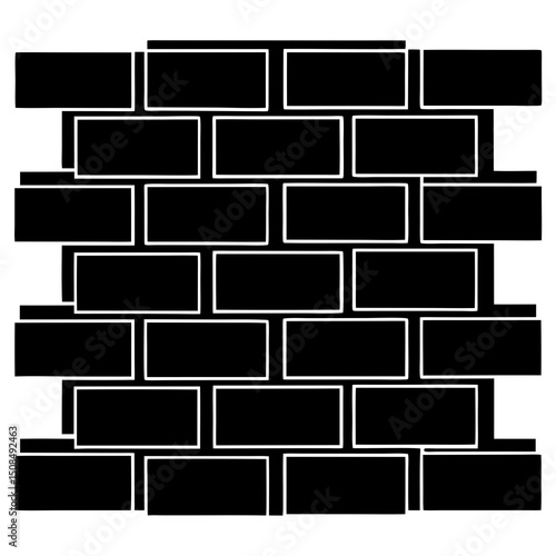 brick wall pattern on white background .svg