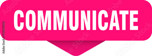 communicate sticker. communicate sign on transparent background