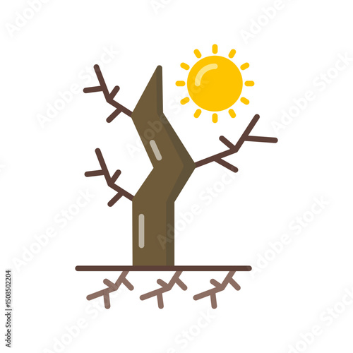 Drought Vector Icon