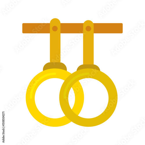 Gym Rings Vector Icon
