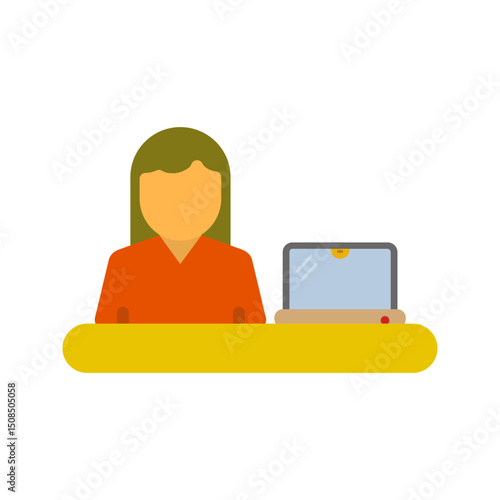 Telecommuting Vector Icon