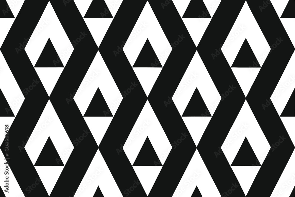 Fototapeta premium geometric triangles seamless pattern background