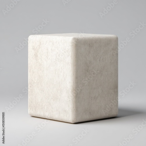 Clean 3D wool podium mockup, smooth texture with ample space for product presentation in a minimalist style.