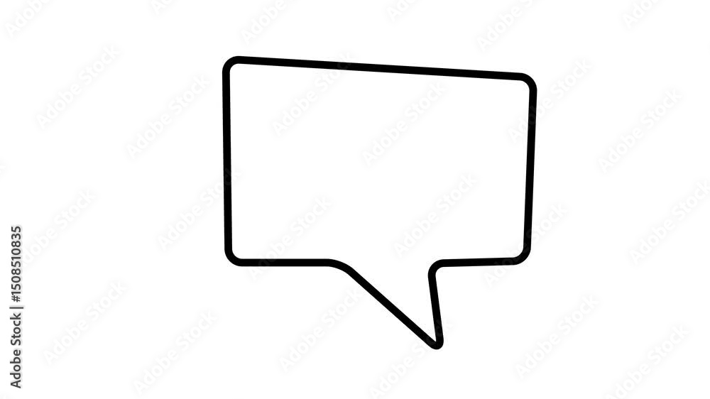 Speech bubble animation showing three dot ellipsis on white background. Smooth looping motion for communication or typing status. Speech bubble animation showing three dot ellipsis on white background. Smooth looping motion for communication or typing status.
