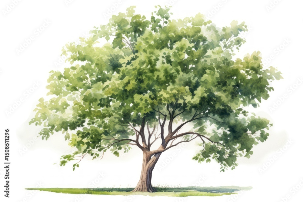 Obraz premium Tree plant white background tranquility.