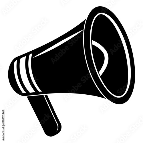 megaphone icon on white background 